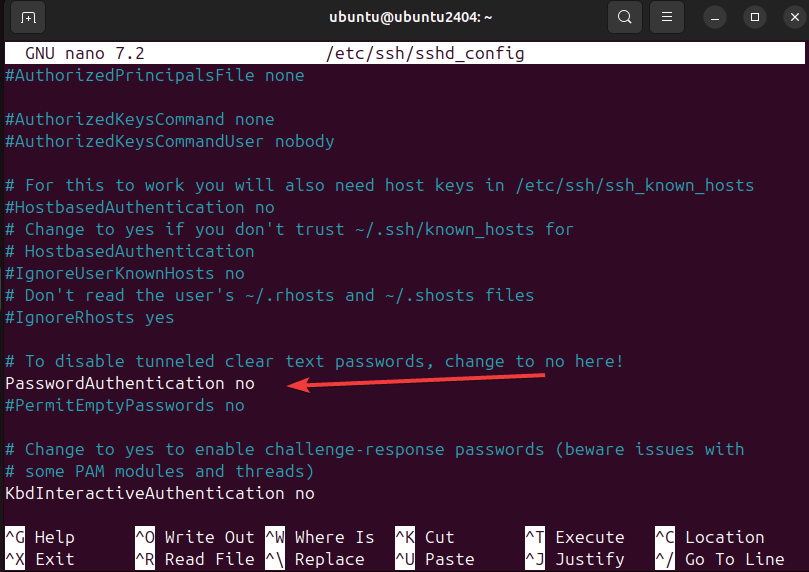 如何关闭SSH中的密码认证