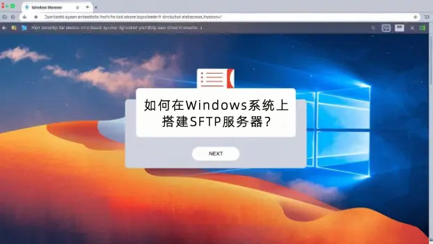 如何在Windows系统上搭建SFTP服务器？