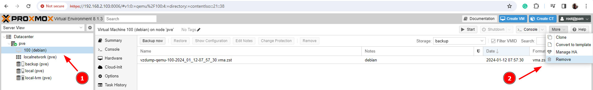 如何在Proxmox中备份和恢复虚拟机图文教程