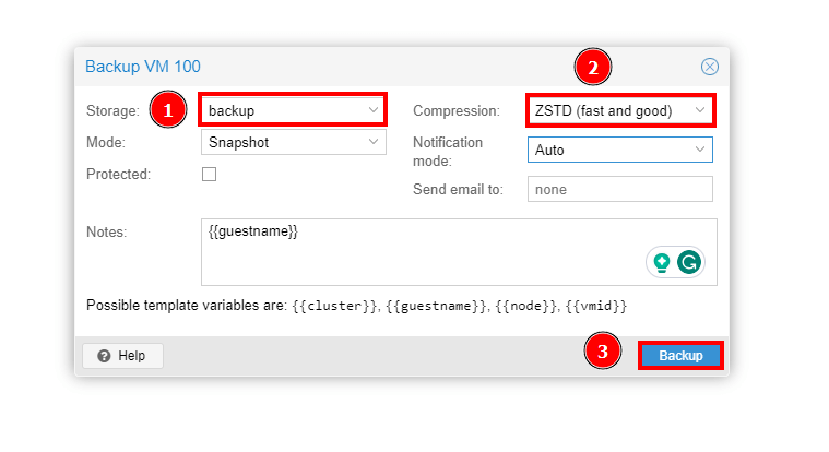 如何在Proxmox中备份和恢复虚拟机图文教程