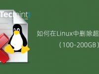 如何在Linux中删除超大文件（100-200GB）