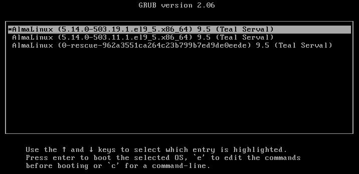 如何进入AlmaLinux 8/9的单用户模式(救援模式)