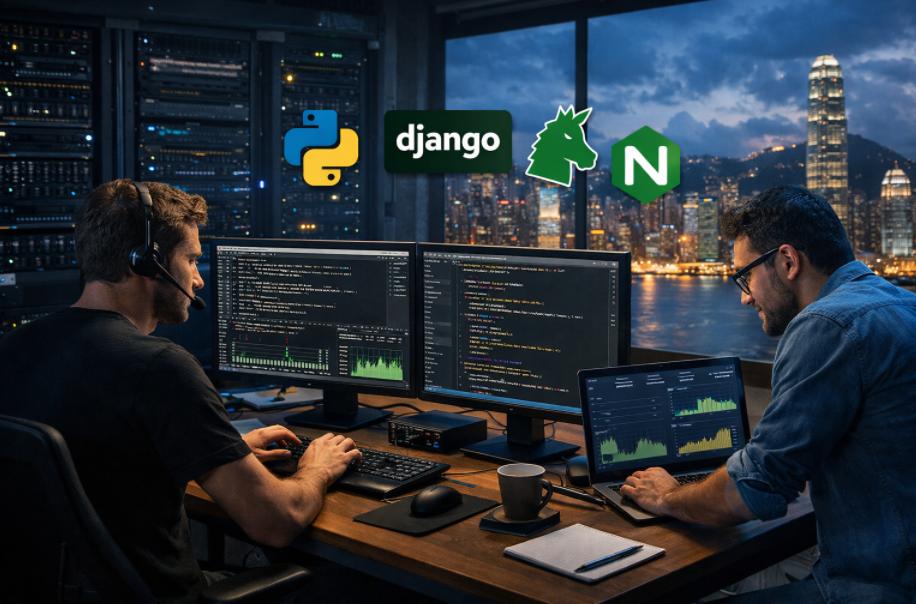 如何在 Ubuntu 22.04 上部署 Django + Gunicorn + Nginx 高性能全栈开发环境？