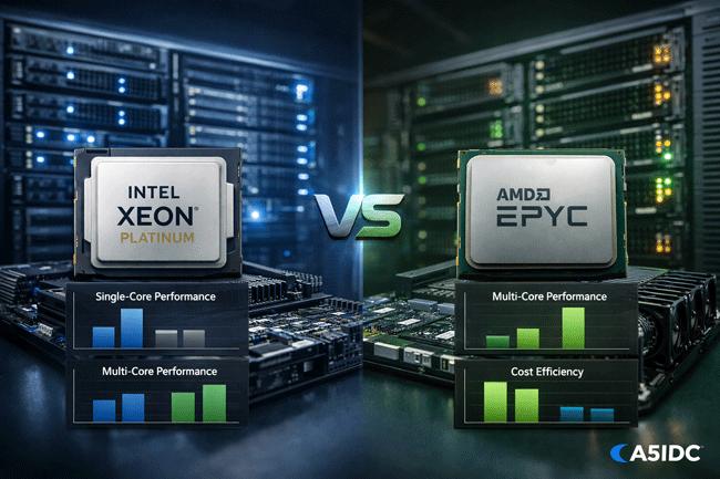 香港服务器硬件全解析：选择Intel Xeon Platinum还是AMD EPYC，你的电商平台该选哪个？
