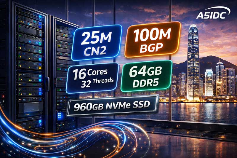 香港高性能服务器推荐：25M CN2 + 100M BGP，搭配 AMD EPYC 4585PX 的高性能业务方案
