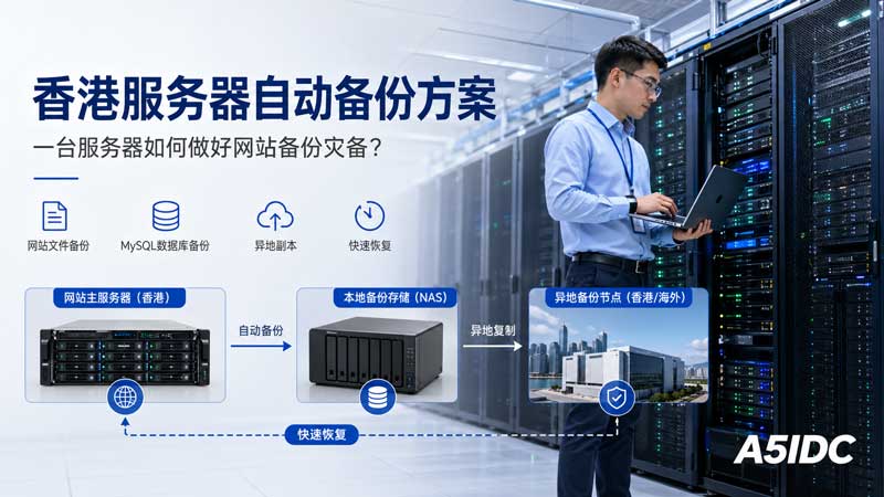 香港服务器自动备份方案：网站数据如何做好备份灾备与快速恢复？