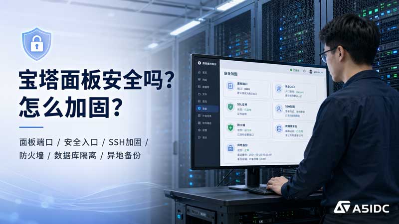 宝塔面板安全吗？香港服务器安装宝塔后的安全加固与防护方案