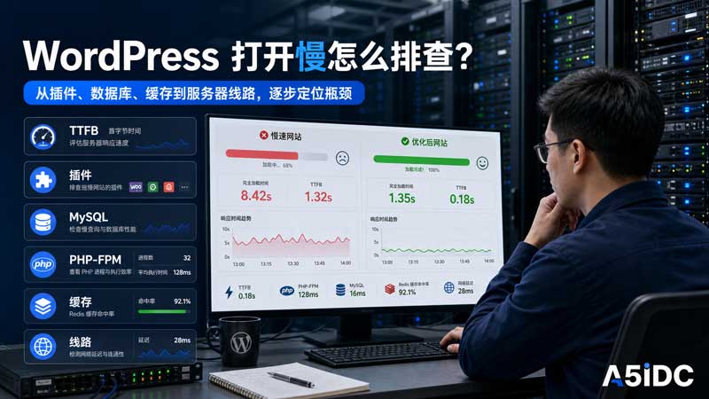 WordPress 网站越用越慢？别急着升级服务器，先按这 8 个地方排查一遍