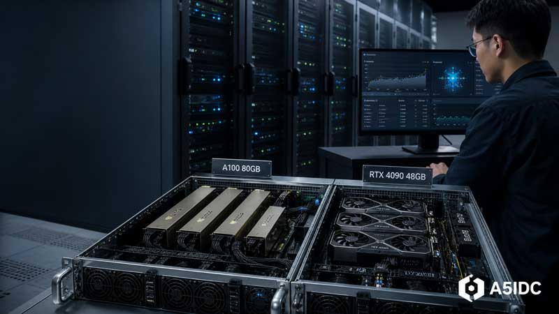 A100 80GB 太贵，RTX 4090 48GB 又怕不够用？香港GPU服务器到底该怎么选
