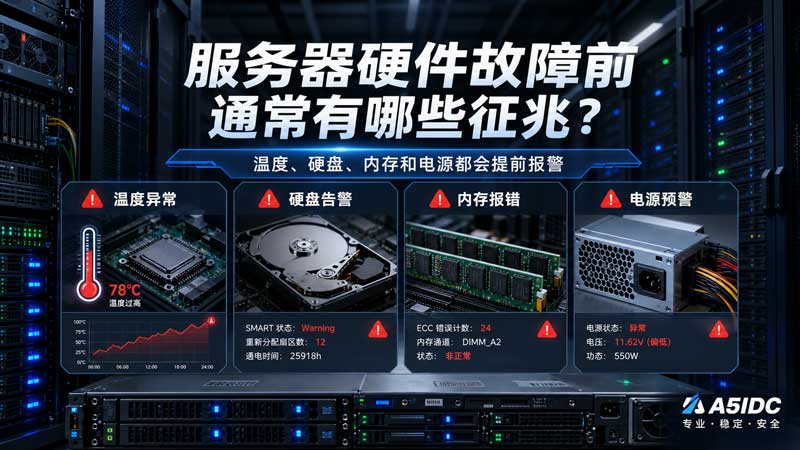 硬盘坏道、内存报错、电源告警：服务器故障前最容易被忽略的信号