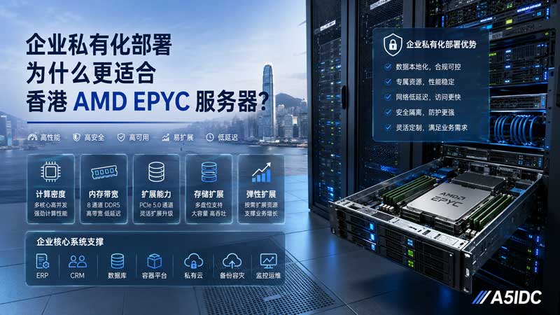 企业私有化部署为什么更适合香港 AMD EPYC 服务器？核心多只是表面，真正强在后期扩展