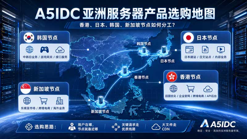 香港、日本、韩国、新加坡服务器怎么选？别只看速度，业务分工才是关键