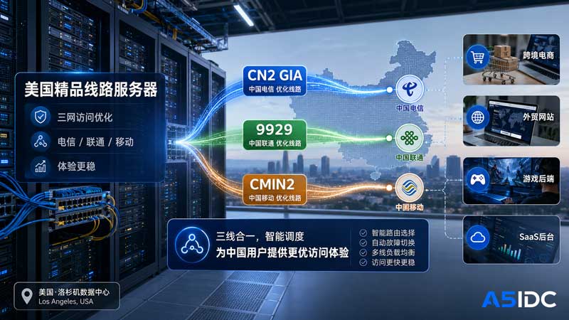 美国精品线路服务器为什么要把 CN2 GIA、9929、CMIN2 放在一起讲？