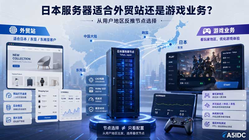日本CN2服务器适合什么业务？外贸站、游戏服和亚洲节点选择建议