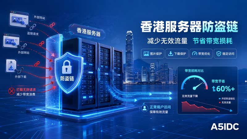 香港服务器带宽老是被跑满？开启防盗链能省多少流量，站长必须看