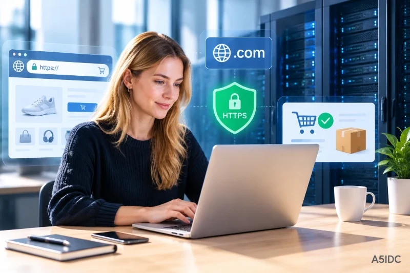美国服务器部署跨境电商网站的最小配置:域名、HTTPS与订单可用性验证