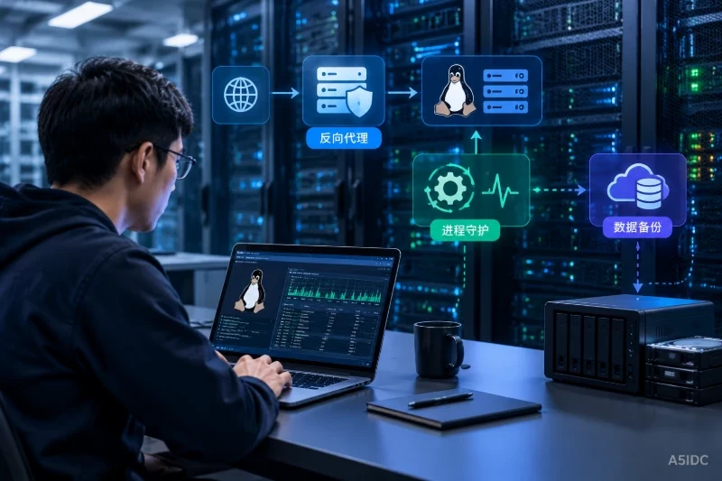 生产环境部署Linux服务器要注意什么:反向代理、进程守护与备份边界