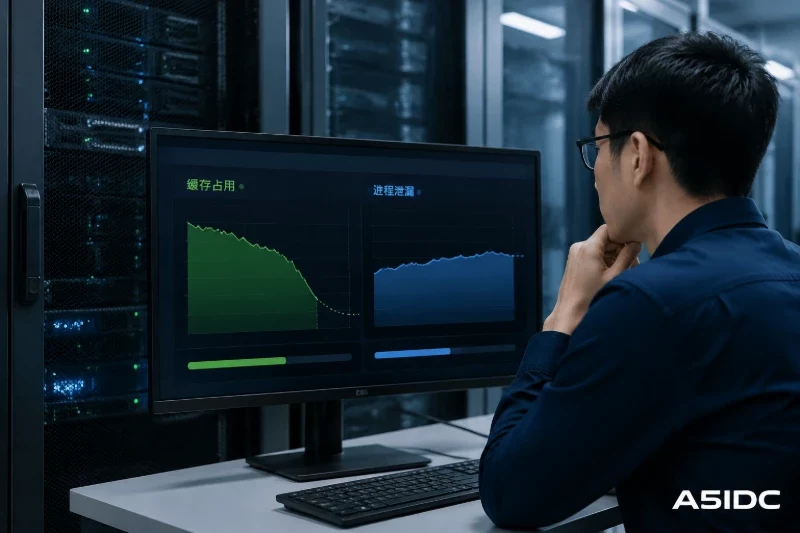 美国CN2 GIA服务器可用内存持续下降,如何区分缓存占用与进程泄漏?