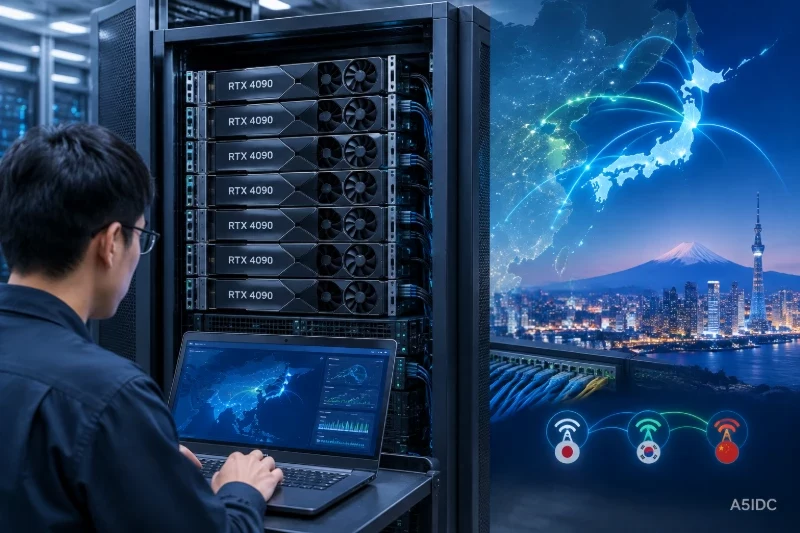 面向日本及周边用户,4U RTX 4090×8 GPU服务器如何评估去程回程与运营商覆盖?