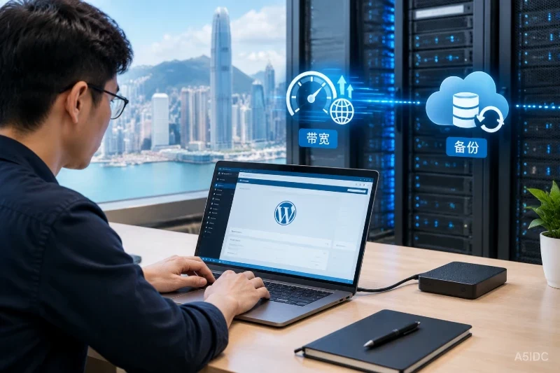 WordPress使用香港服务器时月租外还有哪些带宽与备份成本