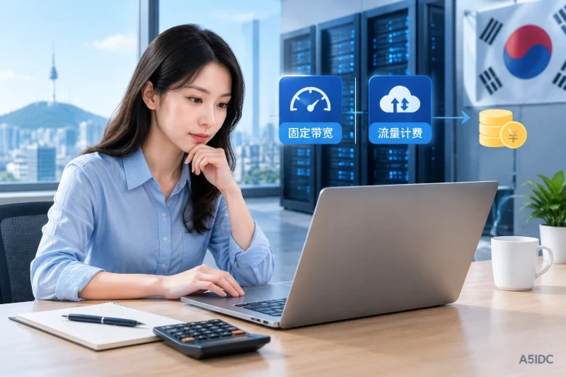 韩国服务器按固定带宽或流量计费，网站月度费用该如何估算
