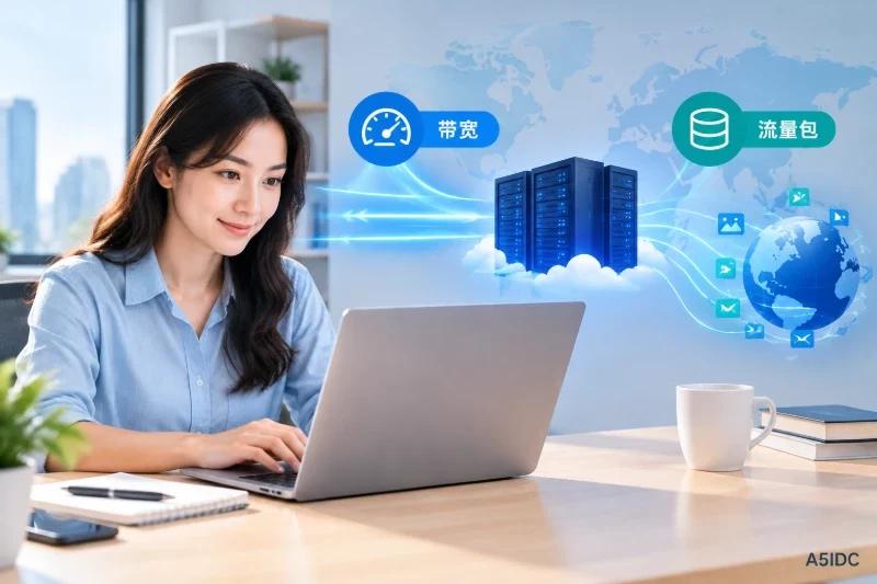 外贸建站选海外网站服务器时,带宽与流量包分别解决什么问题