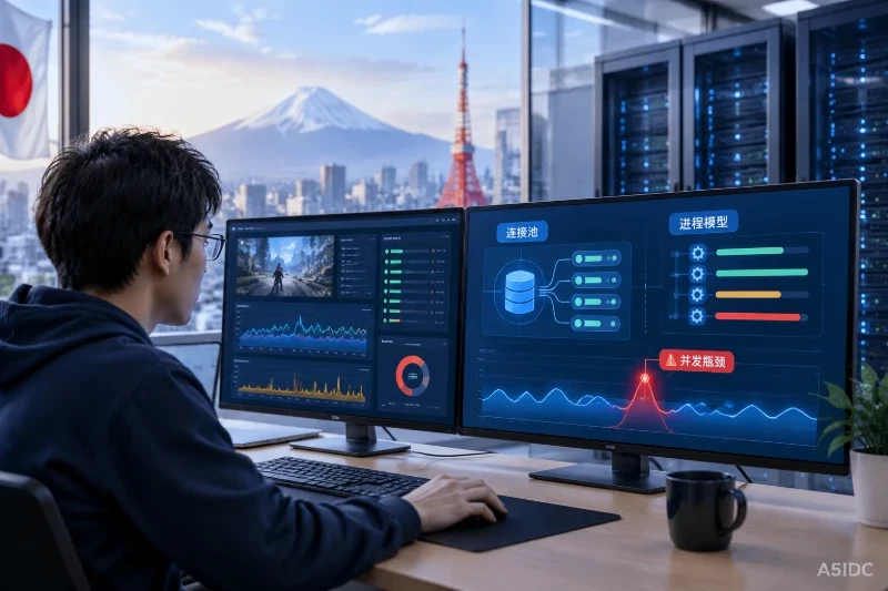 外贸游戏部署在日本服务器时，如何用连接池和进程模型判断并发瓶颈