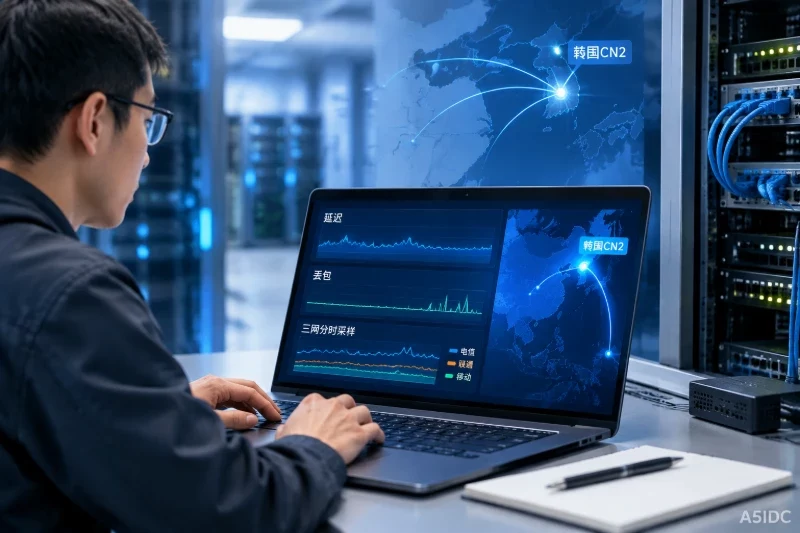 韩国CN2服务器怎么测试网络质量:从延迟、丢包到三网分时采样解读结果