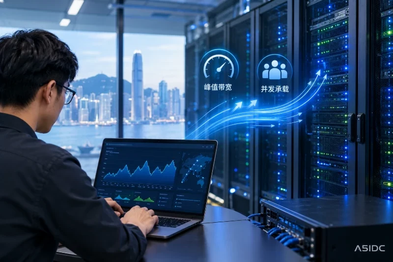 香港服务器月流量不限就够用吗:购买前还要看峰值带宽与并发承载