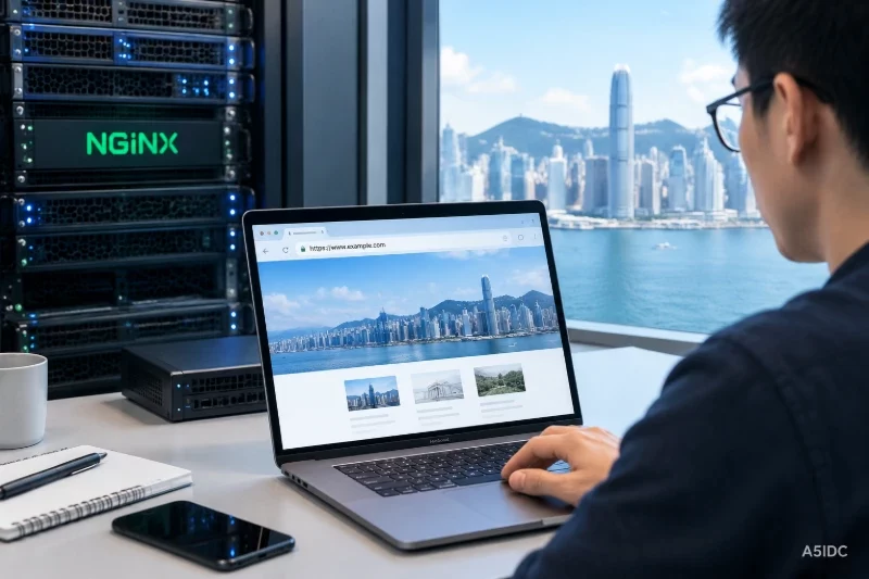 首次部署网站到香港服务器：配置Nginx后怎样验证页面可访问