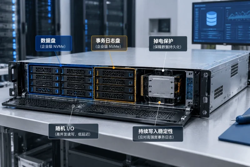香港服务器的硬件配置怎么选/存储:优先企业级NVMe和可靠写入配图