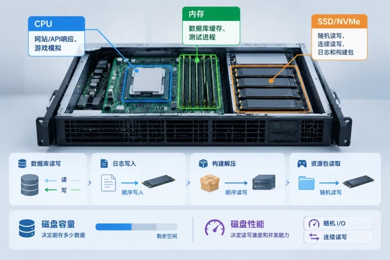 CPU、内存、磁盘和网络应该怎么取舍 / 磁盘:容量和性能要分开计算配图