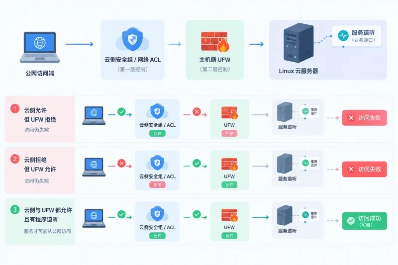 一、上线前先保留回退通道 / 2. 先配置云侧访问控制配图