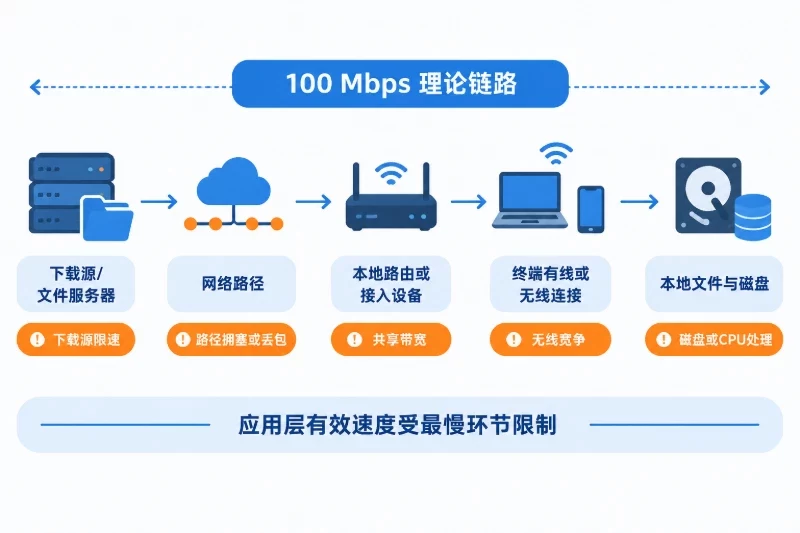 为什么实际速度通常低于12.5 MB/s配图