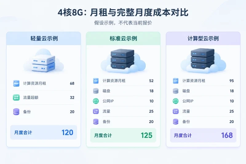 一个可复核的假设账单配图