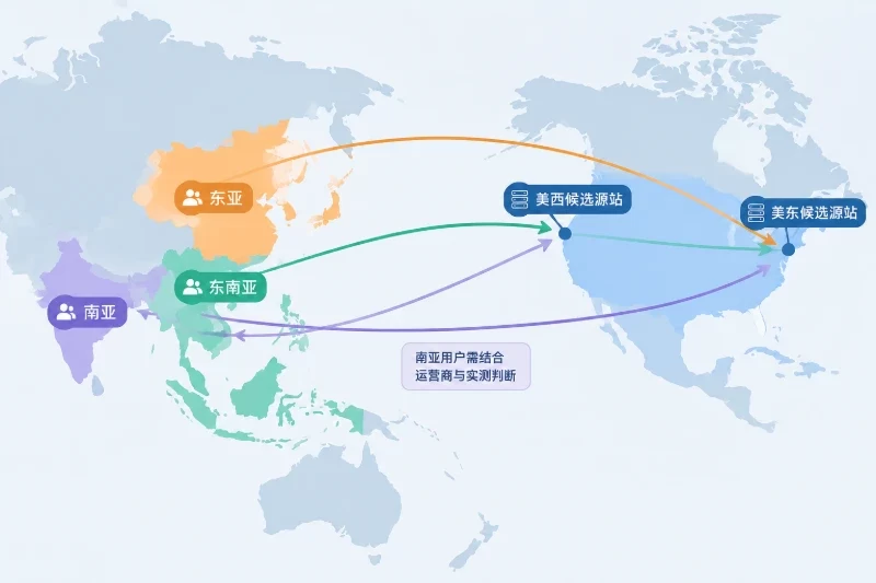 美西与美东的延迟差异通常体现在哪里配图