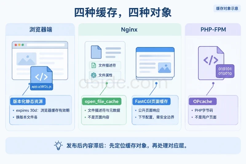 该配置仅适合文件名带内容版本的资源,例如 app.a18f2c.js 示意图
