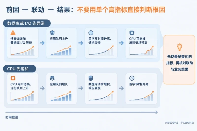 把指标放在同一时间线上判断配图