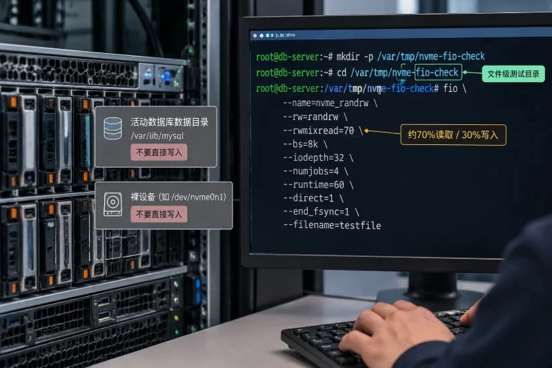 部署前的检查与基线测试——用安全方式测试随机读写配图