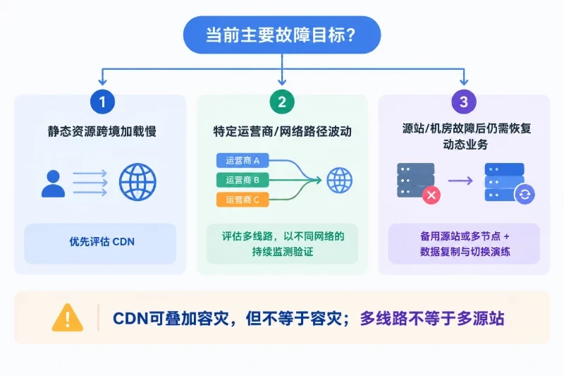 引言:明确CDN与多线路的职责边界配图