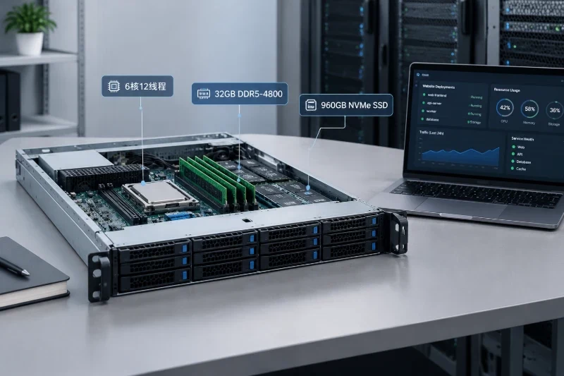 建立 AMD EPYC 4244P 服务器配置作为建站与轻量业务节点的产品和硬件认知。