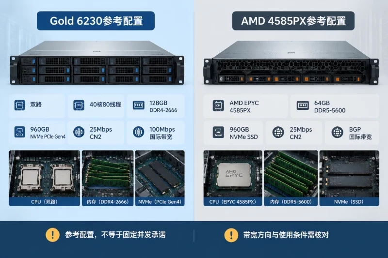 参考配置：按负载级别起步，再用压测校正配图
