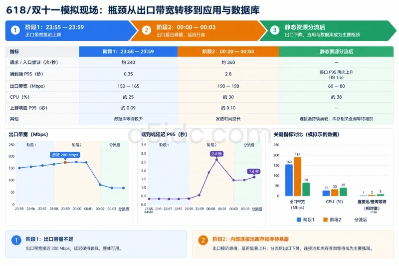 模拟现场:同一次大促,先后出现了两类瓶颈配图