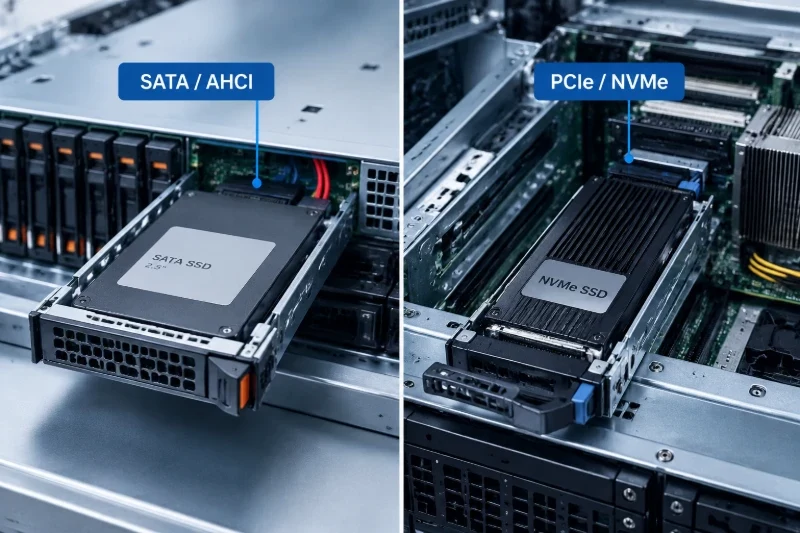 一、先统一SATA SSD与NVMe SSD的比较前提配图