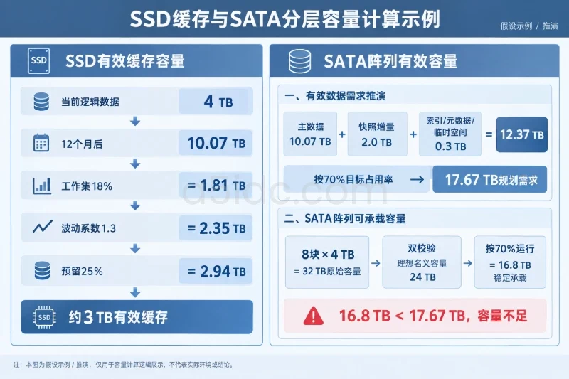 三、大容量SATA层的可用容量计算配图