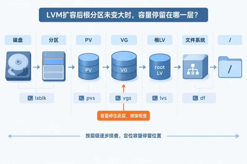按层排查:找出容量停留的位置配图