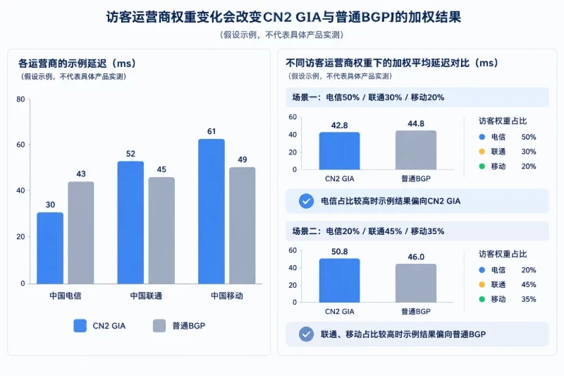 用一个示例看加权结果如何变化配图