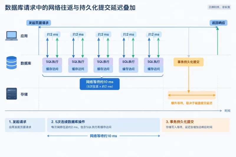 访问延迟如何影响数据库响应配图