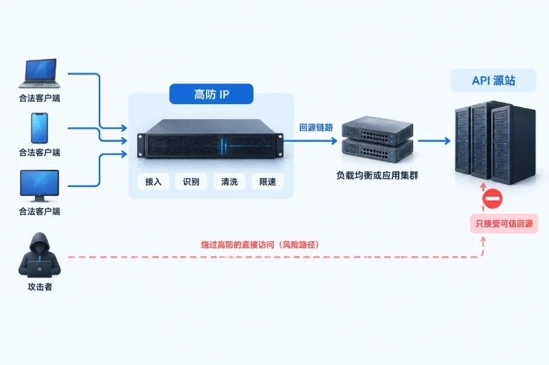 高防 IP 缓解 CC 攻击的工作原理配图