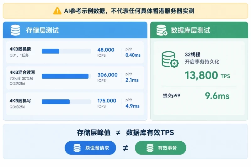 如何阅读一组“30万 IOPS”示例数据配图